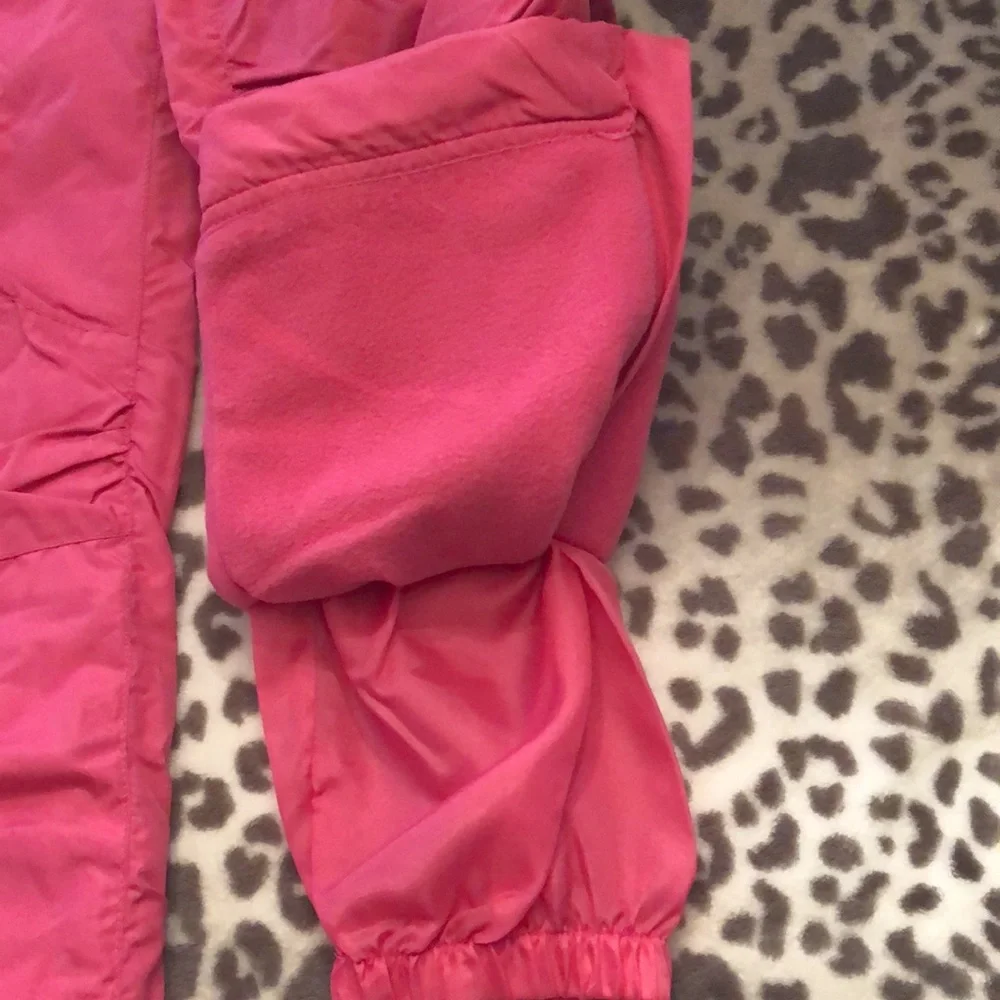Old Navy Pink Frost Free Snow Pants Size Small 6 7 Fleece Lined